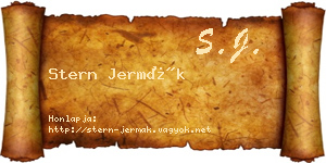 Stern Jermák névjegykártya